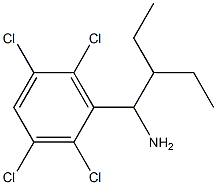 3-(1-amino-2-ethylbutyl)-1,2,4,5-tetrachlorobenzene Structure