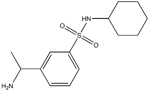 3-(1-aminoethyl)-N-cyclohexylbenzene-1-sulfonamide 구조식 이미지