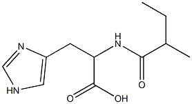 3-(1H-imidazol-4-yl)-2-[(2-methylbutanoyl)amino]propanoic acid 구조식 이미지