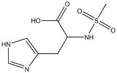 3-(1H-imidazol-4-yl)-2-[(methylsulfonyl)amino]propanoic acid Structure