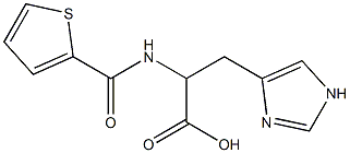 3-(1H-imidazol-4-yl)-2-[(thien-2-ylcarbonyl)amino]propanoic acid Structure