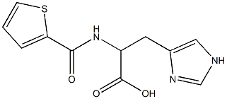 3-(1H-imidazol-4-yl)-2-[(thien-2-ylcarbonyl)amino]propanoic acid 구조식 이미지