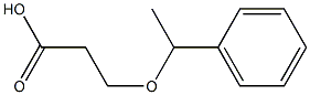 3-(1-phenylethoxy)propanoic acid Structure