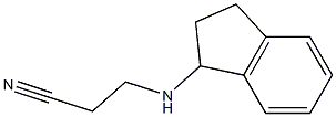 3-(2,3-dihydro-1H-inden-1-ylamino)propanenitrile Structure