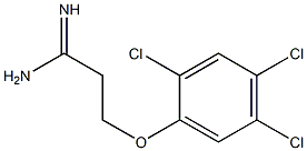 3-(2,4,5-trichlorophenoxy)propanimidamide Structure