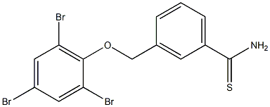 3-(2,4,6-tribromophenoxymethyl)benzene-1-carbothioamide Structure