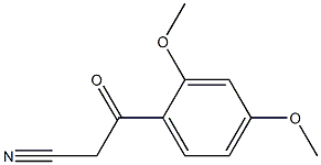 3-(2,4-dimethoxyphenyl)-3-oxopropanenitrile 구조식 이미지