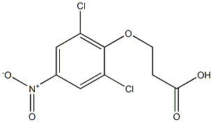 3-(2,6-dichloro-4-nitrophenoxy)propanoic acid 구조식 이미지