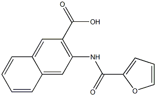 3-(2-furoylamino)-2-naphthoic acid 구조식 이미지