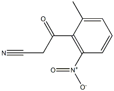 3-(2-methyl-6-nitrophenyl)-3-oxopropanenitrile Structure