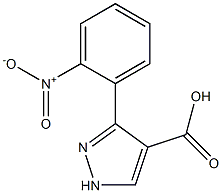 3-(2-nitrophenyl)-1H-pyrazole-4-carboxylic acid Structure
