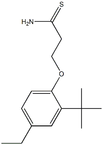 3-(2-tert-butyl-4-ethylphenoxy)propanethioamide Structure