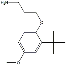 3-(2-tert-butyl-4-methoxyphenoxy)propan-1-amine 구조식 이미지
