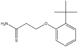 3-(2-tert-butylphenoxy)propanethioamide Structure
