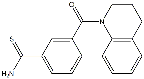 3-(3,4-dihydroquinolin-1(2H)-ylcarbonyl)benzenecarbothioamide Structure