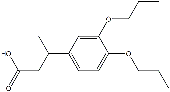 3-(3,4-dipropoxyphenyl)butanoic acid Structure