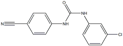 3-(3-chlorophenyl)-1-(4-cyanophenyl)urea Structure