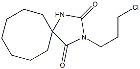 3-(3-chloropropyl)-1,3-diazaspiro[4.7]dodecane-2,4-dione 구조식 이미지