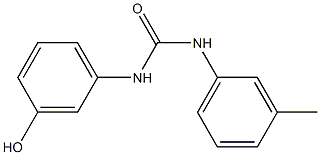 3-(3-hydroxyphenyl)-1-(3-methylphenyl)urea 구조식 이미지