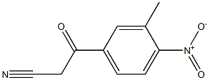 3-(3-methyl-4-nitrophenyl)-3-oxopropanenitrile 구조식 이미지