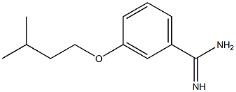 3-(3-methylbutoxy)benzenecarboximidamide Structure