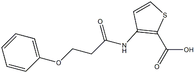 3-(3-phenoxypropanamido)thiophene-2-carboxylic acid 구조식 이미지