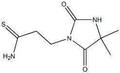 3-(4,4-dimethyl-2,5-dioxoimidazolidin-1-yl)propanethioamide Structure
