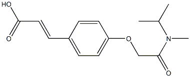 3-(4-{[methyl(propan-2-yl)carbamoyl]methoxy}phenyl)prop-2-enoic acid Structure