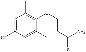 3-(4-chloro-2,6-dimethylphenoxy)propanethioamide Structure
