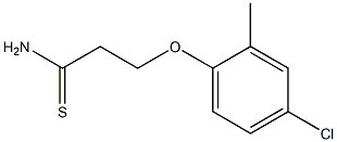 3-(4-chloro-2-methylphenoxy)propanethioamide Structure