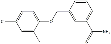 3-(4-chloro-2-methylphenoxymethyl)benzene-1-carbothioamide 구조식 이미지