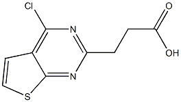 3-(4-chlorothieno[2,3-d]pyrimidin-2-yl)propanoic acid Structure