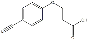 3-(4-cyanophenoxy)propanoic acid Structure