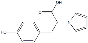 3-(4-hydroxyphenyl)-2-(1H-pyrrol-1-yl)propanoic acid 구조식 이미지