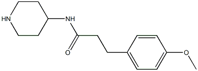 3-(4-methoxyphenyl)-N-(piperidin-4-yl)propanamide Structure