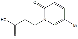 3-(5-bromo-2-oxo-1,2-dihydropyridin-1-yl)propanoic acid Structure