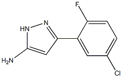 3-(5-chloro-2-fluorophenyl)-1H-pyrazol-5-amine Structure