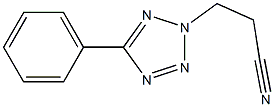 3-(5-phenyl-2H-1,2,3,4-tetrazol-2-yl)propanenitrile 구조식 이미지