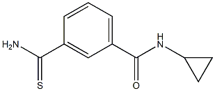 3-(aminocarbonothioyl)-N-cyclopropylbenzamide Structure