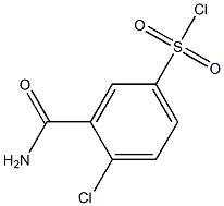 3-(aminocarbonyl)-4-chlorobenzenesulfonyl chloride 구조식 이미지