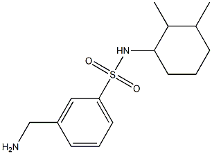 3-(aminomethyl)-N-(2,3-dimethylcyclohexyl)benzenesulfonamide Structure