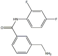 3-(aminomethyl)-N-(2,4-difluorophenyl)benzamide 구조식 이미지