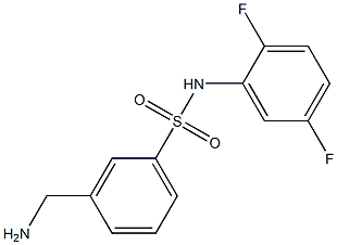 3-(aminomethyl)-N-(2,5-difluorophenyl)benzene-1-sulfonamide Structure