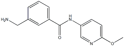 3-(aminomethyl)-N-(6-methoxypyridin-3-yl)benzamide 구조식 이미지