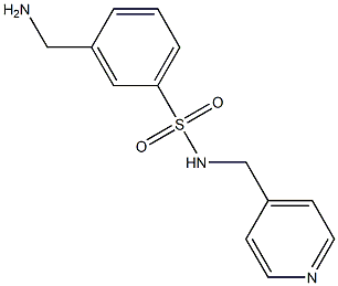 3-(aminomethyl)-N-(pyridin-4-ylmethyl)benzene-1-sulfonamide Structure