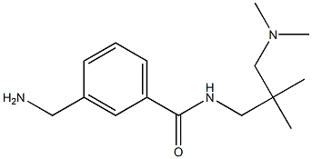 3-(aminomethyl)-N-{2-[(dimethylamino)methyl]-2-methylpropyl}benzamide 구조식 이미지