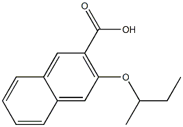 3-(butan-2-yloxy)naphthalene-2-carboxylic acid Structure