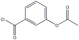 3-(carbonochloridoyl)phenyl acetate 구조식 이미지