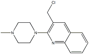3-(chloromethyl)-2-(4-methylpiperazin-1-yl)quinoline Structure