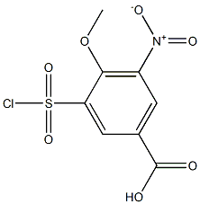 3-(chlorosulfonyl)-4-methoxy-5-nitrobenzoic acid 구조식 이미지